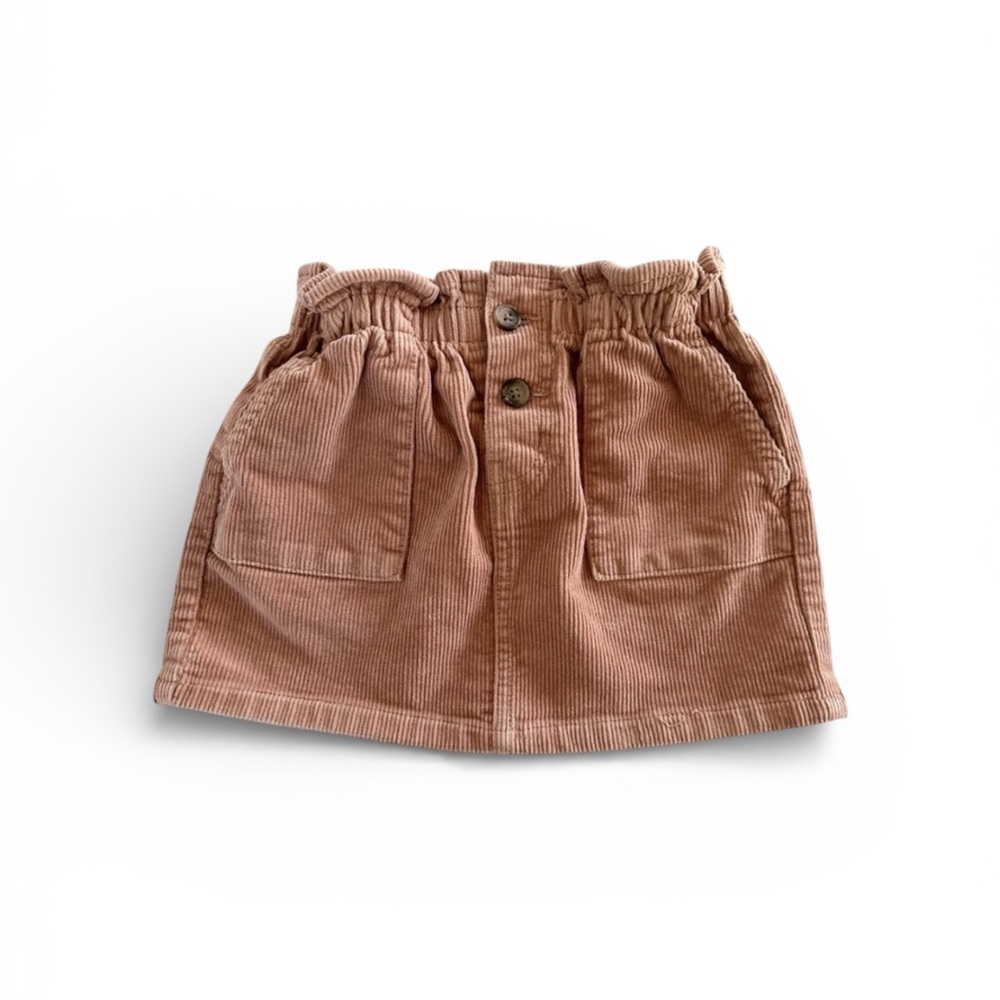 SKIRT H&M Pink Corduroy Button Front Skirt 3t